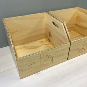 Boîte de rangement décorative personnalisée en vinyle - Product Image 3