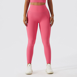 Personalizado Nuevo artículo de alta calidad Cintura alta Scrunch Butt Hip Lifting Pantalones sin costuras GYM Fitness Yoga Leggings para mujeres - Product Image 4