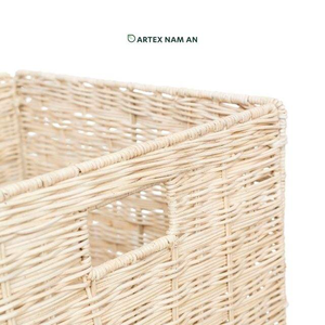 Panier de rangement en rotin fait main écologique pour chambre à coucher et salon - Product Image 4