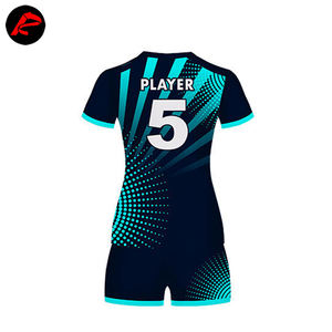 Uniformes de volleyball de qualité professionnelle conçus sur mesure Style d'ensemble léger entièrement sublimé - Product Image 3