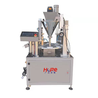 Machine de remplissage et de scellage automatique rotative pour capsules de café, à tête unique, entraînée par un servomoteur, pour cartons et boîtes, vente chaude en Chine