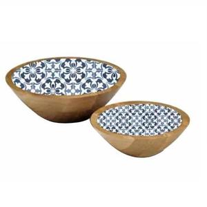 Bol de service en bois décoratif fait à la main pour la maison hôtel Restaurant salade de fruits et légumes soupe servant un bol en bois - Product Image 6