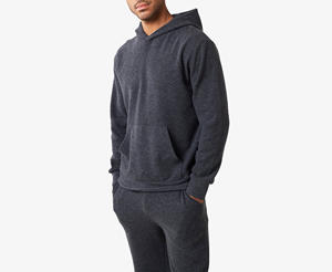 Conjunto Deportivo Vintage Personalizado con Lavado Ácido, Sudadera con Capucha y Logotipo Bordado, Traje Deportivo con Cremallera y Pantalones Rectos para Hombre - Product Image 4