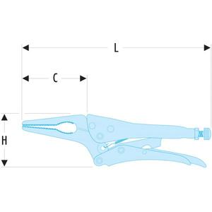 Alicates Facom Estándar de Punta Larga con Agarre de Bloqueo - Product Image 2