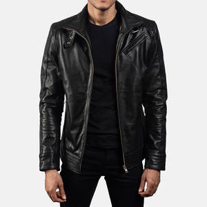 Men Good Quality Leather Biker <b>Sports</b> <b>Jackets</b> Mens Motorcycle Vintage Distressed <b>Black</b> Genuine Men Biker <b>Jackets</b> for Bikers - Product Image 1