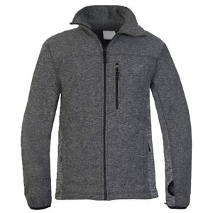 Chaqueta polar para hombre cálida y suave de primera calidad con cuello alto y cremallera frontal completa, perfecta para días fríos y actividades al aire libre - Product Image 1