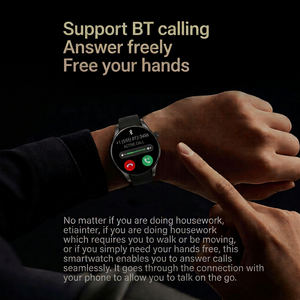 Montre connectée Sower BW16, écran tactile rond AMOLED de 1,43 pouce, avec carte SIM, caméra, appels Bluetooth, pour appareil portable unisexe - Product Image 5