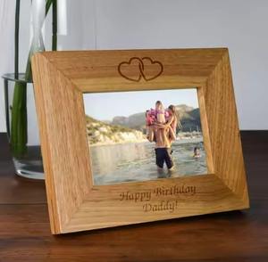 Cadre photo en bois fait à la main pour la décoration murale du salon et de la chambre à coucher - Product Image 2