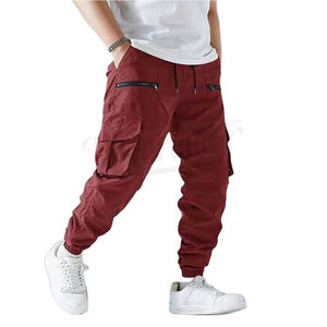 Pantalones Cargo de Hombre de Marca de Moda, Estilo Americano, de Invierno, de Nicho, de Pierna Ancha, Holgados, Versátiles, de Pana Media con Cordón Ajustable - Product Image 2