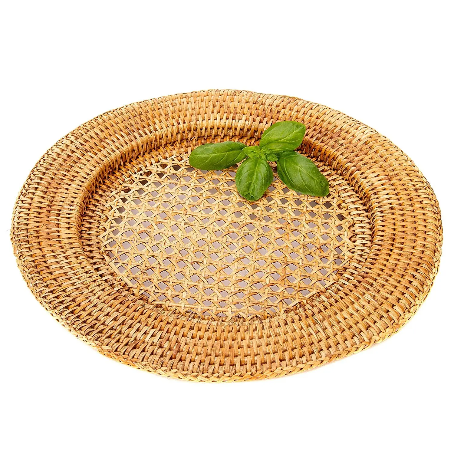 Rattan Placemat Atacadista Placemat Coaster para Mesa Jantar Decoração Placa Forro REI CRAFT VIET FBA Amazon