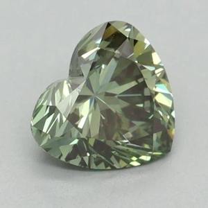 Vente flash : Diamant de laboratoire vert fantaisie taille cœur de 1,00 carat, certifié IGI, VS1, prix d'usine, fournisseur en gros, livraison mondiale - Product Image 5