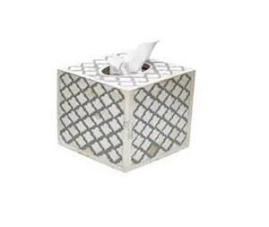 Direct Factory Luxury Wood Bone Inlay Tissue <b>Box</b> High Quality Tabletop Napkin Storage Holder for Home Office Wedding <b>Parties</b> - Product Image 5