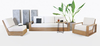 Silla Nakula sin Brazos, Asiento Cómodo, Funda Extraíble Moderna, Madera de Teca Sólida de la Mejor Calidad de Indonesia, para Sala de Estar y Uso en Hoteles