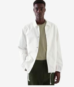 Último modelo de entrenamiento al aire libre, ropa activa personalizada, color blanco liso, chaquetas de entrenamiento con botones, chaquetas reversibles de gran venta - Product Image 5