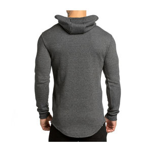 Cheap Custom Men's Winter Hoodies 100% Cotton Oversized Breathable High Quality Logo Print Pullover Wholesale Bulk - Product Image 3