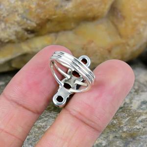 Handmade Boho Gemstone <b>Ring</b> Custom Size Garnet Jewelry for Her Christian Anniversary Gift Style Bohemia - Product Image 4