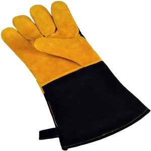 Guantes de cuero dividido de vaca de grado premium Forro de algodón Guantes de trabajo de seguridad industrial de alto rendimiento Muestra gratis Comida al aire libre - Product Image 5