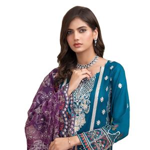 คอลเลกชันเย็บปักถักร้อยรุ่นงานแต่งงานคุณภาพชุดหนักเต็ม 0335 - Product Image 1