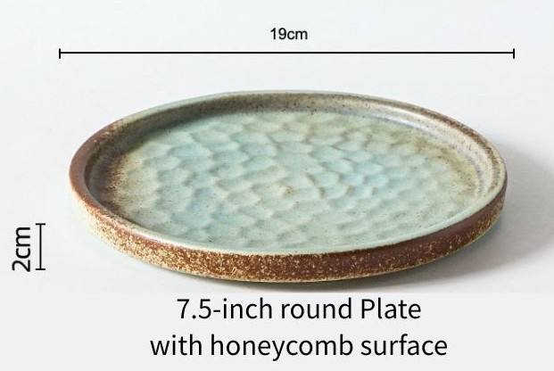 7.5" round Plate (honey comb)