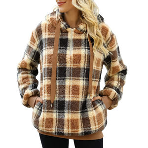 Sudaderas Sherpa de Moda para Mujer Talla Grande, Fabricantes Profesionales, Nuevo Estilo de Moda, Sudadera Sherpa Informal para Damas - Product Image 1