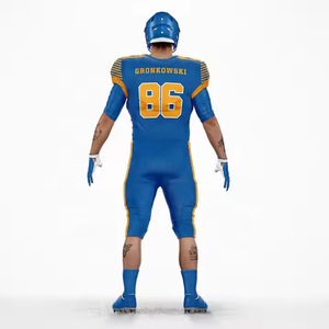 Uniforme de fútbol americano Impresión personal Su práctica Equipos de sublimación Conjuntos Logotipo personalizado Uniformes de fútbol americano - Product Image 6