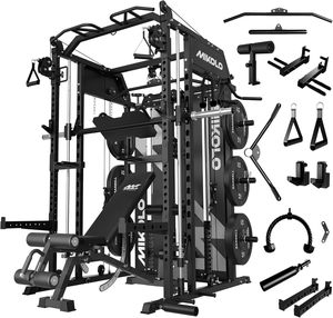 La mejor oferta para una máquina Smith nueva con torre de pesas, sistema de gimnasio en casa Power Cage - Product Image 4