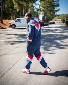 Logo personnalisé Nylon Coupe-Vent Survêtement Joggers Pantalon Respirant Veste Deux Pièces Coupe-Vent Ensemble Survêtements pour Hommes - Product Image 3