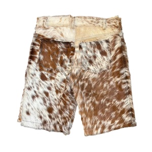 Active Wear Short léger en cuir de vachette pour hommes Short en cuir de vachette de qualité supérieure du fabricant personnalisé - Product Image 2