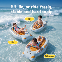 Planche de surf gonflable pour enfants avec poignées, bodyboard, flotteur de natation pour la plage et la piscine, planche de surf légère en PVC pour l'entraînement des enfants