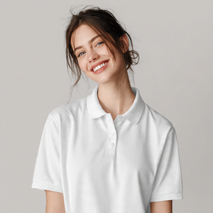 Polo oversize à sublimation OEM pour femmes polo imprimé boutonné à épaules tombantes t-shirts polos à sublimation pour femmes - Product Image 6