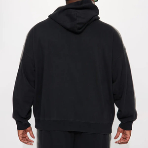OEM sudaderas con capucha de algodón de peso pesado de calidad superior de gran tamaño Streetwear pullover Sudadera con capucha de talla grande sudaderas con capucha para hombres - Product Image 6