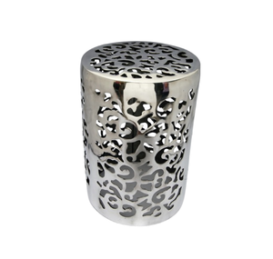 Taburete de metal decorativo para el hogar de estilo moderno de calidad superior con acabado pulido brillante para decoración de almacenamiento de oficina en el hogar - Product Image 5