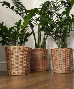 High Quality Natural <b>Rattan</b> Multipurpose Eco-Friendly Lightweight Durable <b>Basket</b> Handle for Modern Storage <b>Laundry</b> Use Export - Product Image 2