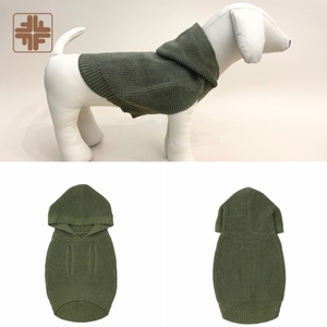 Suéter para perros de punto de algodón orgánico 100% de confort clásico personalizado patrón sólido para estaciones de invierno y primavera - Product Image 1