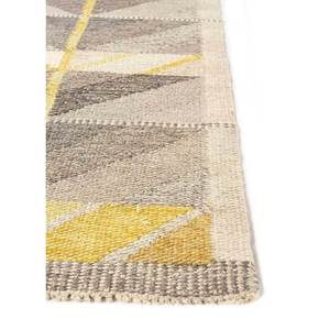 พรมขนสัตว์ขนาดใหญ่ Nayaab Classic ลายเรขาคณิต ทำมือ ขนาด 9x12 ฟุต สำหรับทางเข้าบ้าน-Paem-803 สีแดงและสีส้ม ทอแบบเรียบ - Product Image 4