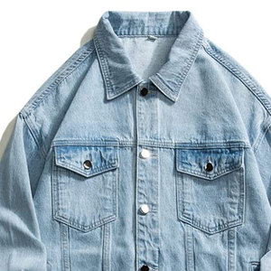 Chaqueta vaquera con estampado personalizado a la última moda para hombre, ropa informal de estilo callejero para hombre, a la venta chaqueta vaquera, chaquetas para hombre - Product Image 4