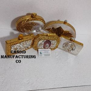 Nacre verte avec métal MOP pochette sac à bandoulière pierre travail embellissement sacs à main pour femmes - Product Image 3