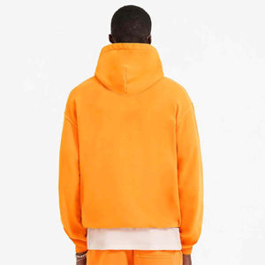 Sweat à capuche Boxy en éponge française 100% coton pour hommes, logo personnalisé brodé, couleur unie, poids lourd, coupe streetwear surdimensionnée pour l'hiver - Product Image 4