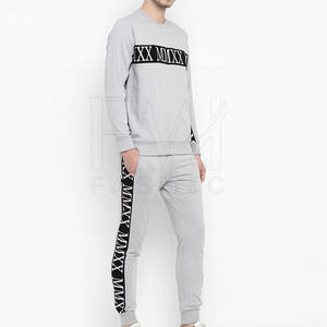 Ropa deportiva Gym Fitness 100% Chándales de entrenamiento de algodón Conjunto de chándal de dos piezas para hombres con etiquetas privadas - Product Image 4