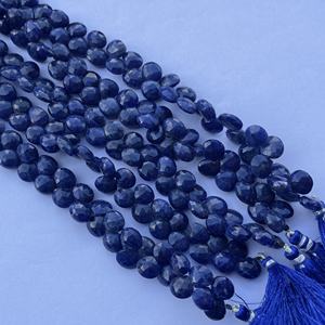 6mm 8mm 10mm Naturel Bleu Sodalite Pierre Coeur Forme À Facettes Briolette Gouttes Perles pour La Fabrication De Bijoux Collier Bracelet En Ligne - Product Image 4