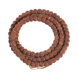 Prix de gros de haute qualité couleur naturelle Rudraksha pièces ficelle fabrication de bijoux de prière pour hommes et femmes - Product Image 3