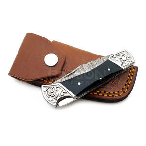 Cuchillo de caza de Damasco de alta calidad para aventuras al aire libre y uso de supervivencia personalizable soporte DIY de grado OEM - Product Image 3