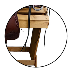 Ensemble de selle en cuir véritable de style occidental fait à la main - Product Image 6