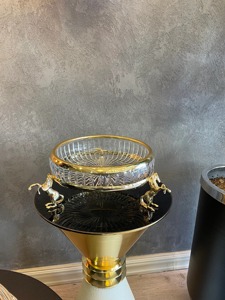 Elegant Designed Chocolate <b>Stand</b> In Round Shaped With Gold Polished Chocolate <b>stand</b> For Chocolate Serving And Dessert Serving - Product Image 4