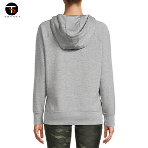 <b>Women's</b> Professional Letter Print Solid Color Hoodie New Design Winter Wear Light <b>Weight</b> Hooded Collar Long Length Loose Fit - Product Image 3