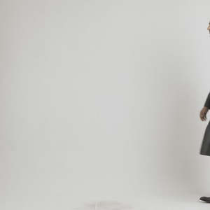 เสื้อโค้ทหนังแท้ Mateo สีดำ ดีไซน์กระดุมแถวเดียว บุด้วยผ้าฝ้าย - Product Image 3