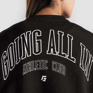 เสื้อสเวตเชิ้ตโอเวอร์ไซส์ GAI Athletic ผ้าไหมถักเนื้อนุ่ม ระบายอากาศได้ดี ปักลายตัวอักษร ซิป  โลโก้พิมพ์นูน  ไซส์ XS สำหรับฤดูใบไม้ร่วงและฤดูหนาว - Product Image 3