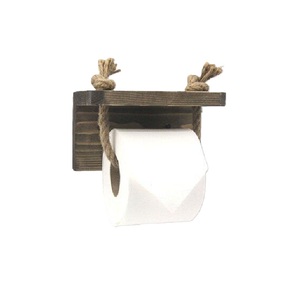 Meilleur design moderne en bois salle de bain armoire de rangement organisateur de papier toilette rouleau porte-serviettes support pour usage domestique - Product Image 5