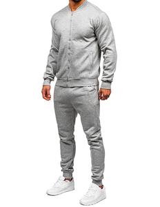 Ensemble de survêtement en molleton 100 % coton personnalisé pour homme, taille XL, avec lavage à l'acide et impression, sweat à capuche court - Product Image 3