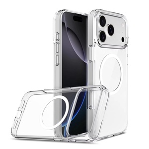 Sport Crystal Sparkling Transparente Magnético Anti-Caída Resistente a los arañazos Estuche de carga inalámbrica para Iphone 17 Pro Max Laudtec - Product Image 1